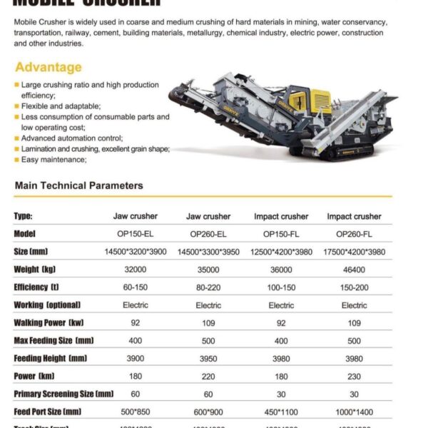  Concasor mobil electric STONE, modele disponibile, nou - imagine 2