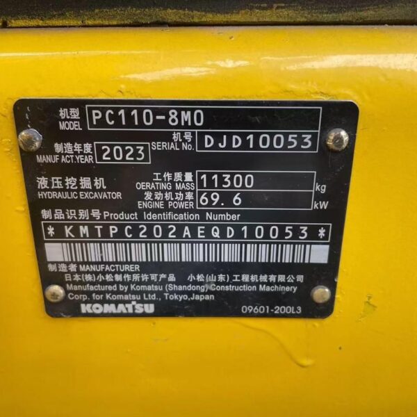 Excavator KOMATSU PC110 - 11 tone - second-hand - imagine 4