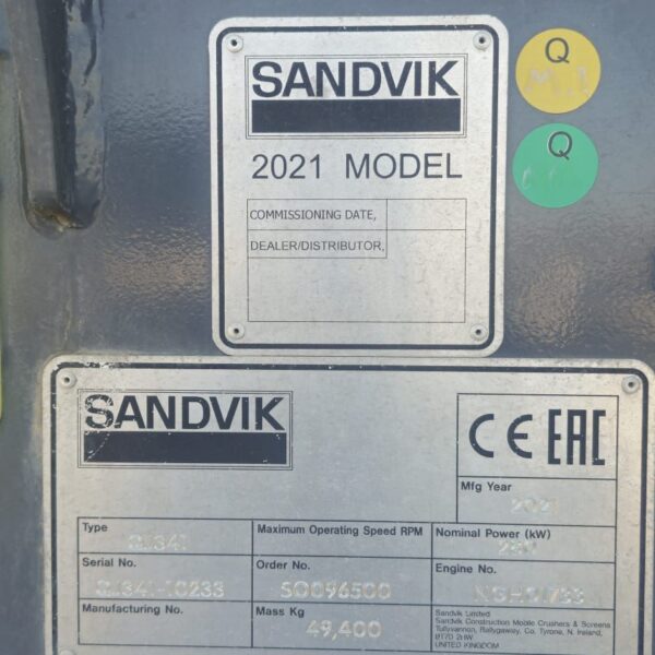Concasor cu falci SANDVIK QJ341 - 49,4 tone - imagine 3