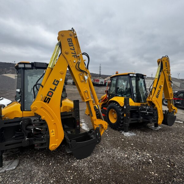 Buldoexcavator SDLG 877 Garantie 3 ani - imagine 4