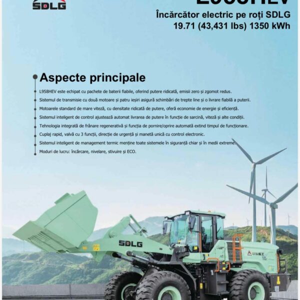 Incarcator electric SDLG L958HEV - 19,7 tone Garantie 5 ani - imagine 2