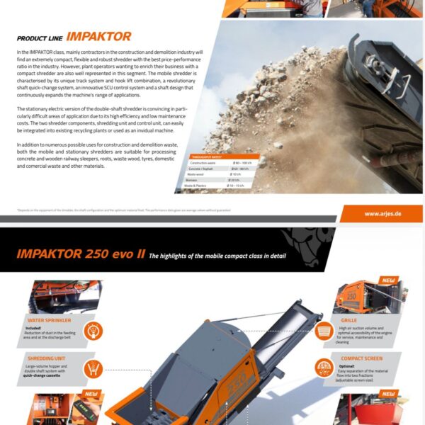 Shredder ARJES Impactor 250 EVO II - imagine 9
