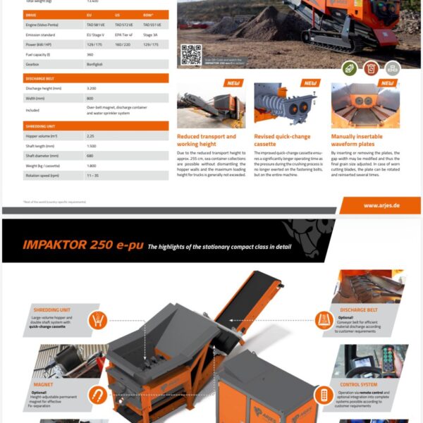 Shredder ARJES Impactor 250 EVO II - imagine 10