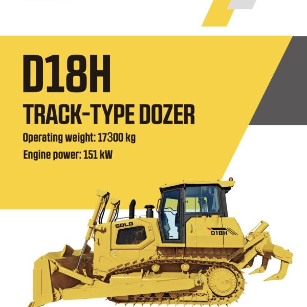 Buldozer SDLG D18H - 10 ore de functionare - 17,3 tone - imagine 4