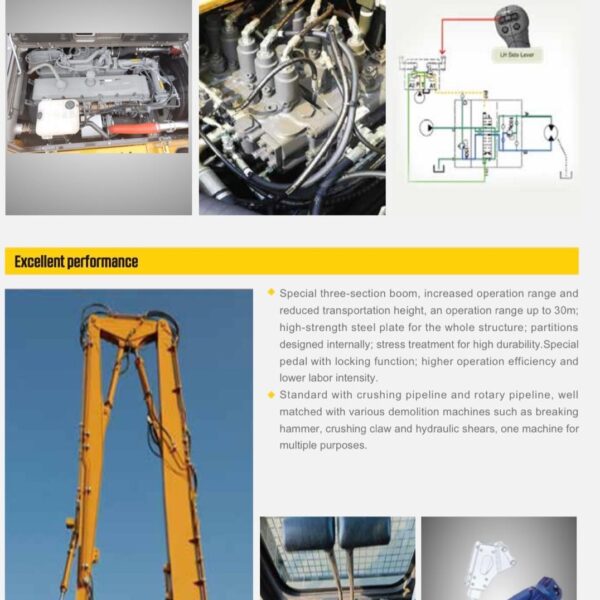 Excavator SDLG E6505HDM - 63 tone - Pentru demolari - imagine 6