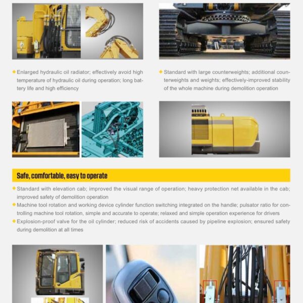 Excavator SDLG E6505HDM - 63 tone - Pentru demolari - imagine 7